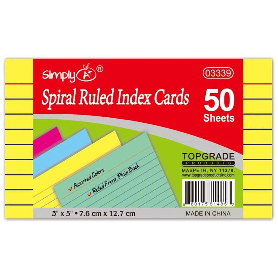 108 Pieces of Ruled Index Cards