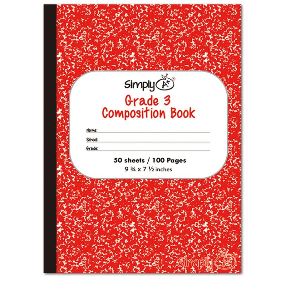 72 Pieces of 50 Count Primary Composition Book Red