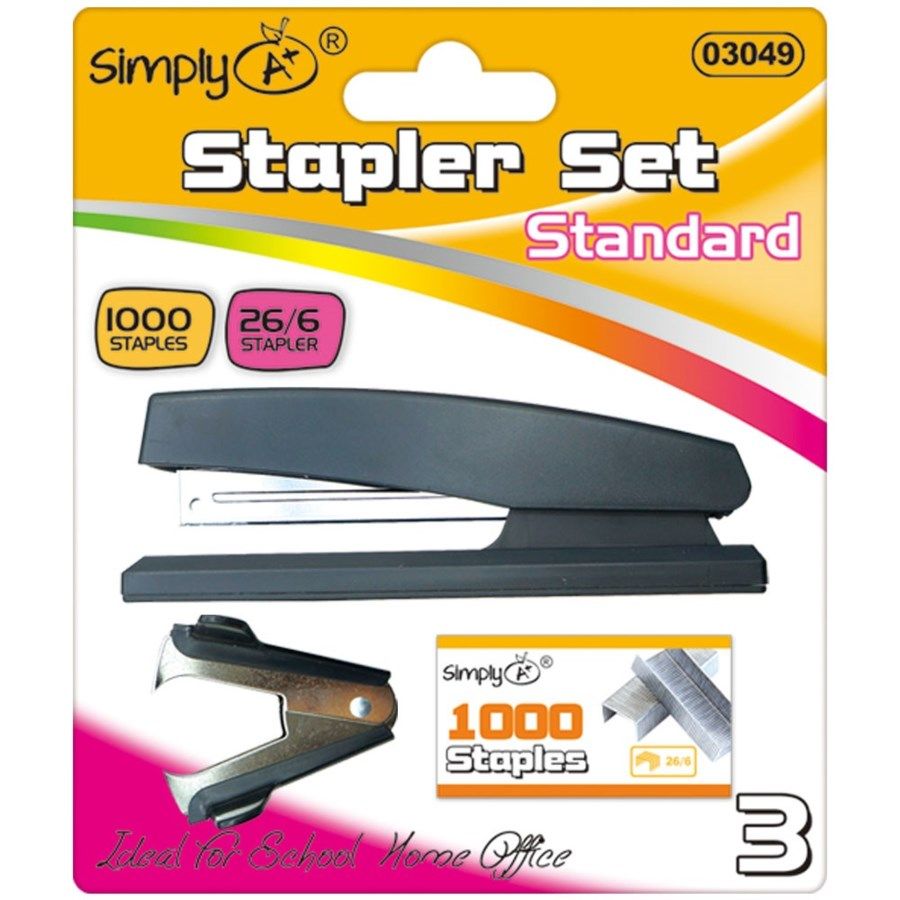 24 Wholesale Standard Stapler Set