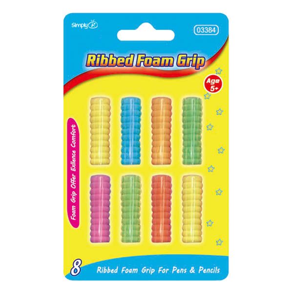 96 Wholesale 8 Piece Ribbed Grip
