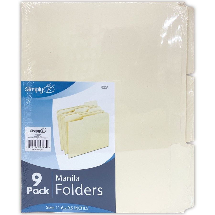 96 Pieces Manila Folder Letter Size - File Folders & Wallets