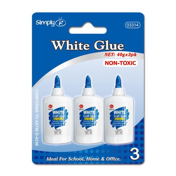 96 Wholesale White Glue 3 Count/40g