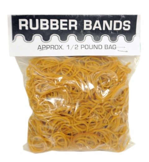 50 Pieces of Half Pound Rubber Band Poly Bag
