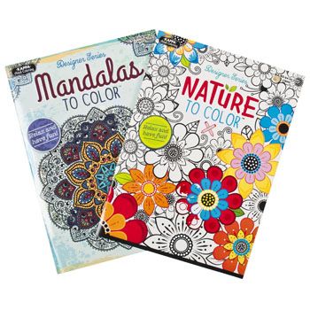 48 Wholesale Coloring Book Adult 32pg 2 Asst Nature & Mandalas