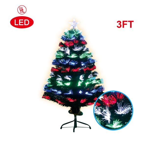 6 Pieces of 3 Foot Optical Fiber Tree PrE-Lit Led ul