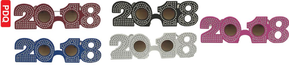 96 Pieces of 2018 New Year Glasses