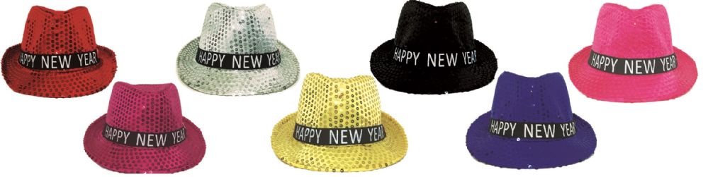 48 Pieces of New Year Hat With Light