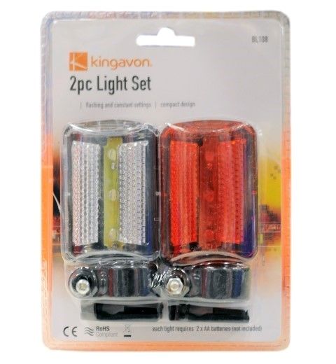 48 Pieces of 2 Piece Bicycle Safety Flashlight Set