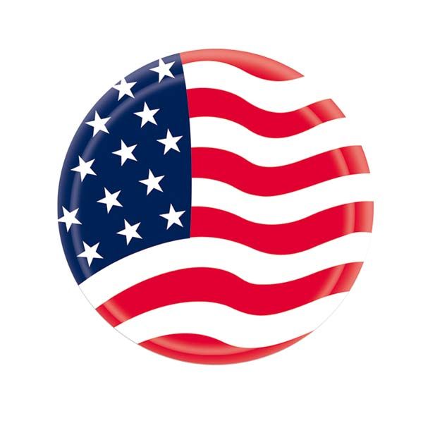 96 Wholesale 7"/8 Count Paper Plate Flag