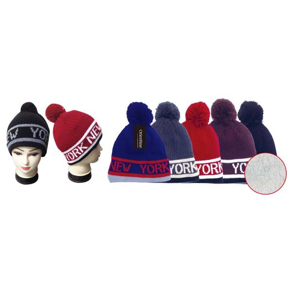 48 Pieces Knit Hat New York - Fashion Winter Hats