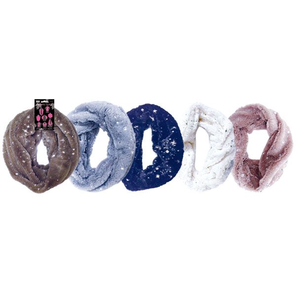 24 Pieces of Lady's Infinity Scarf In Assorted Colors