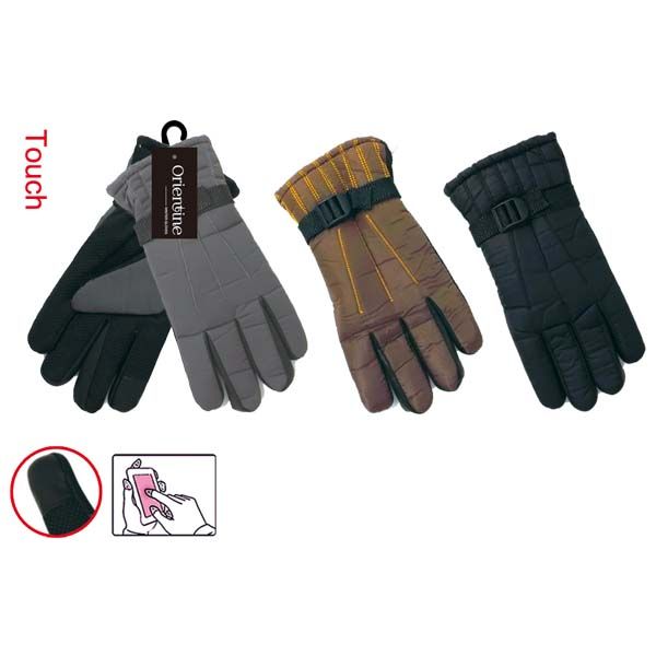 72 Wholesale Men's Water Resistant Touch Screen Glove