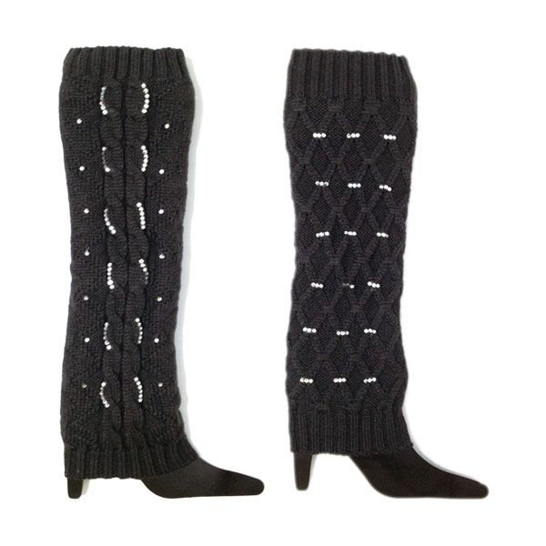 48 Pairs Leg Warmer Black - Womens Thermal Socks