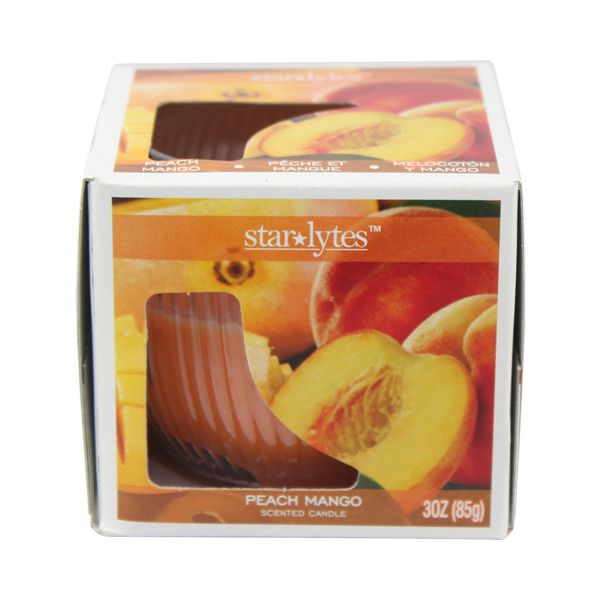 72 Pieces Peach Candle 3oz - Candles & Accessories
