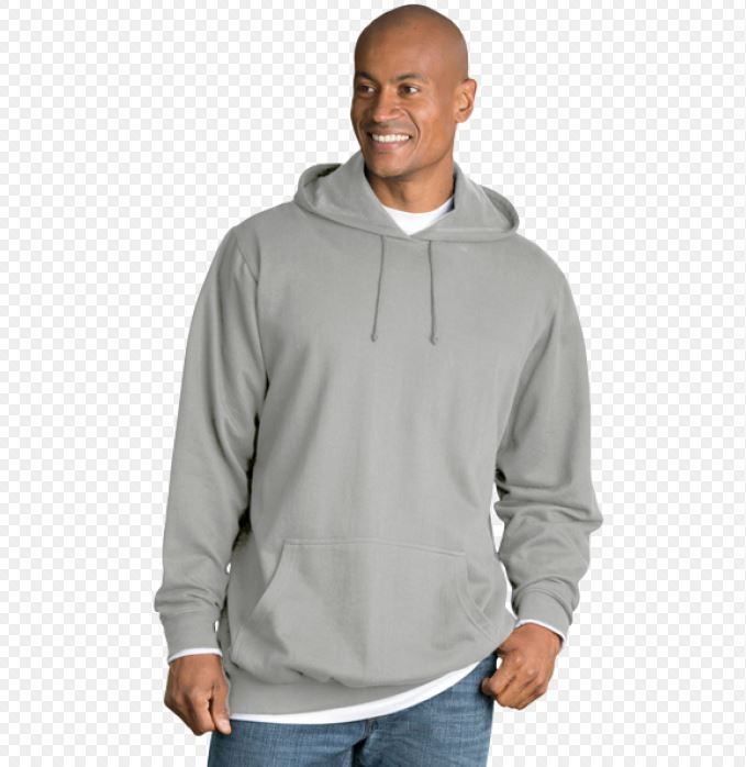 24 Pieces Big Man Hooded Pullover Sweatshirt - Mens Sweat Shirt