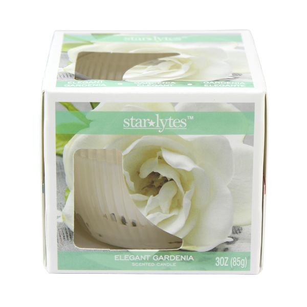 72 Pieces Gardenia Candle 3oz - Candles & Accessories