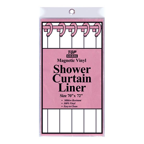 48 Pieces Shower Curtain 70x72/pink - Shower Curtain