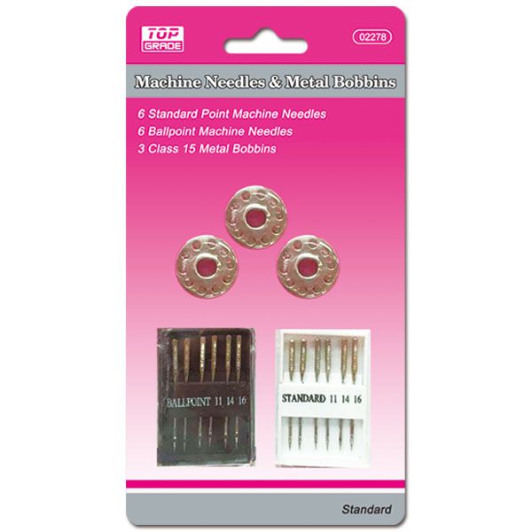 96 Pieces Machine Needles Set With Metal Bobby Pins - Sewing Supplies