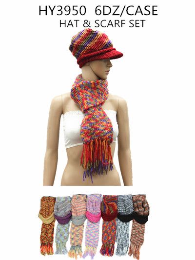 36 Pieces Ladies Fashion Winter Hat And Scarf Set - Fashion Winter Hats