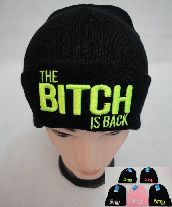48 Pieces "the B***ch Is Back" Beanie Knit Hat - Winter Beanie Hats
