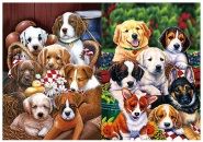 50 Pieces 3d Picture 9708--7 Puppies - Wall Decor