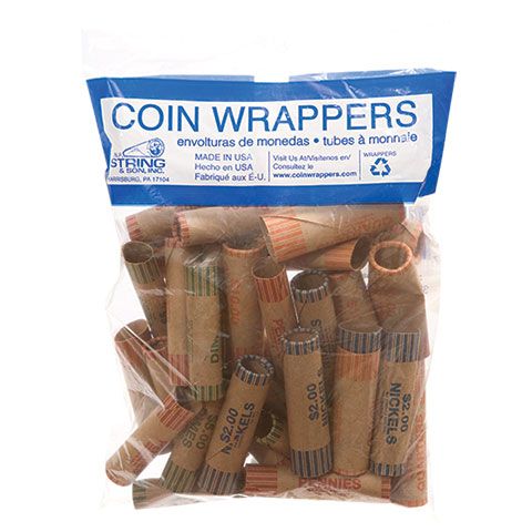 100 Pieces 36 Count Assorted Coin Wrapper - Coin Holders & Banks