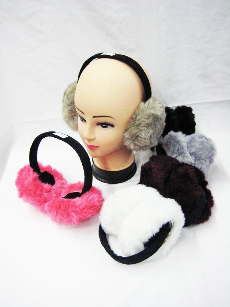 48 Wholesale Womans Fashion Ear Muffs - Assorted Colors