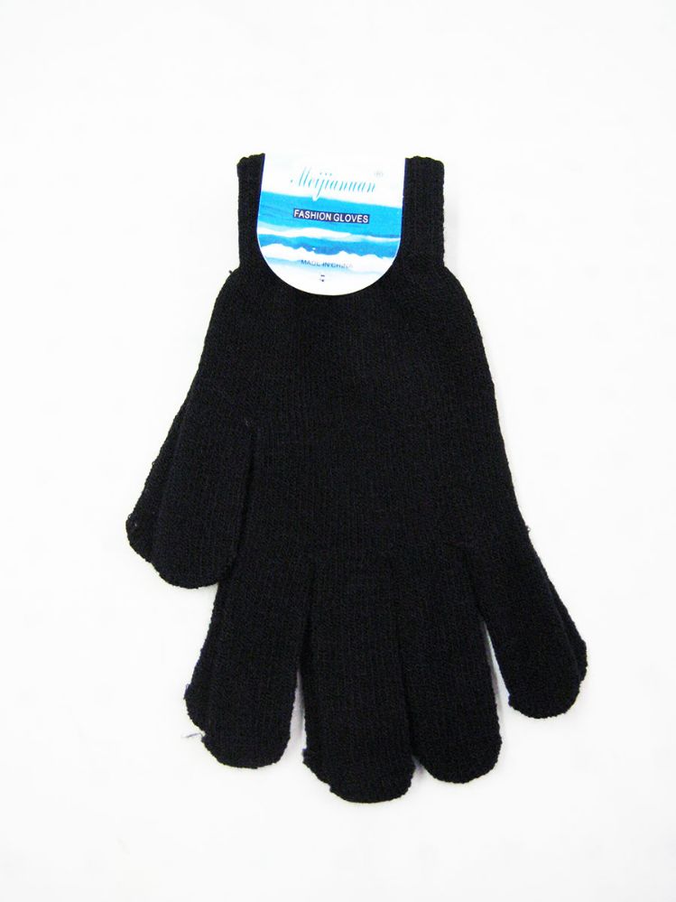 72 Pairs Men Black Magic Gloves - Knitted Stretch Gloves