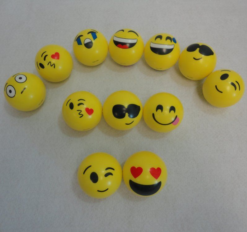 72 Wholesale 3" Small Emoji Squish Ball