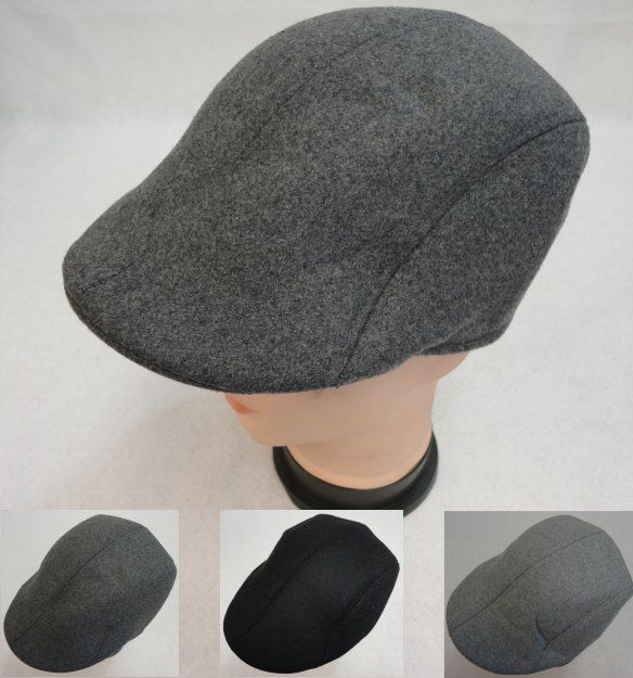12 Pieces Warm Ivy Cap [wooL-Like Solid Color] - Fedoras, Driver Caps & Visor