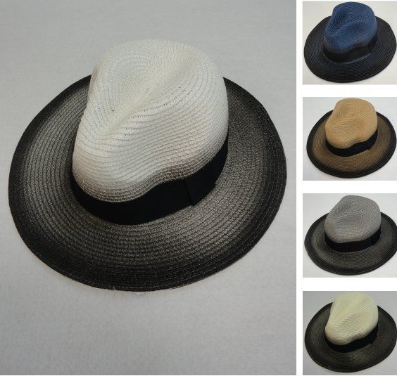 36 Wholesale Men's Woven Hat [light/dark Fade]