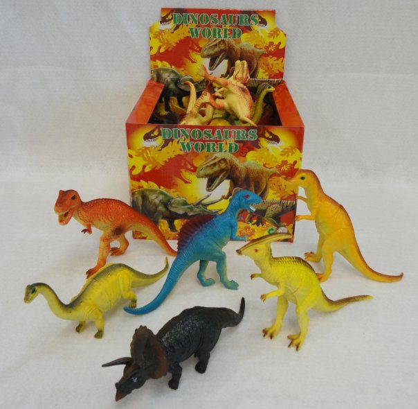 48 Pieces Large Plastic Dinosaur - Animals & Reptiles