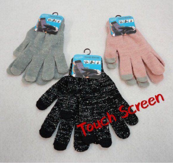 24 Wholesale Women's Touch Screen Gloves