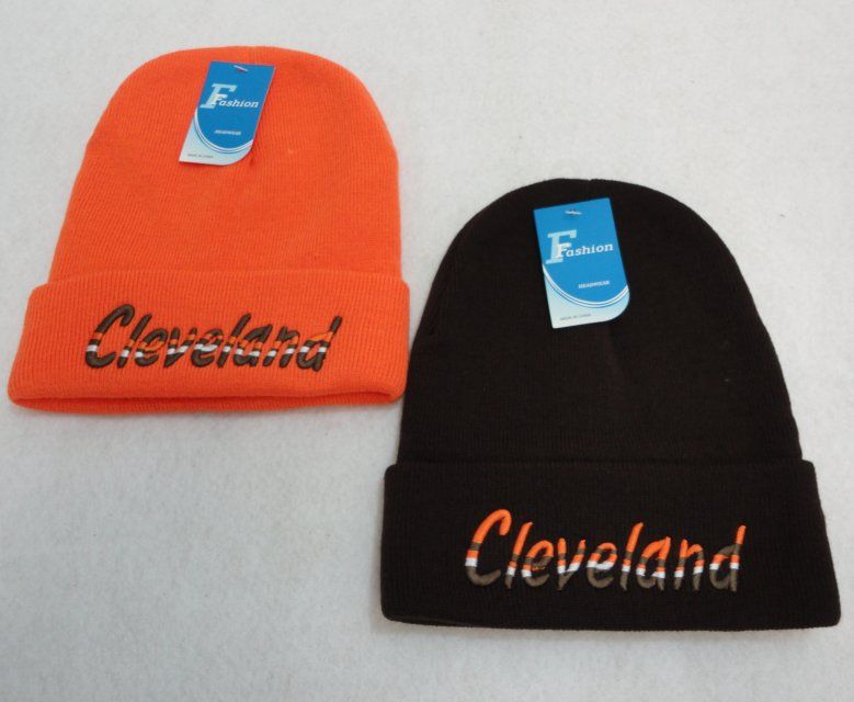 48 Pieces Cleveland Knitted Toboggan - Winter Beanie Hats