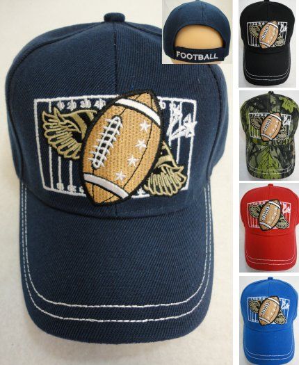 48 Pieces Child's Ball Cap Football - Baseball Caps & Snap Backs