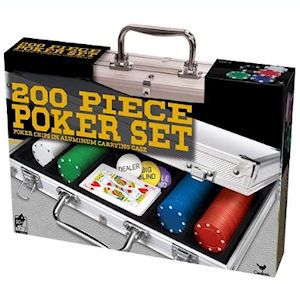 8 Wholesale 200 Piece Poker Sets In Aluminum Case.