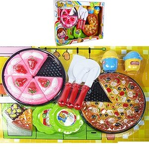 9 Pieces 21 Piece Cake And Pizza Kitchen Sets. - Toy Sets