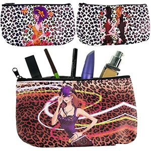 120 Pieces Leopard Girl Makeup Bags - Cosmetic Cases