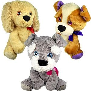 8 Pieces Plush BiG-Eyed Dogs. - Plush Toys