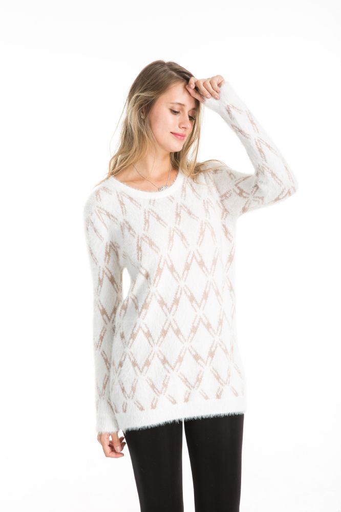 24 Pieces Tone Long Sleeve Sweater Tunic - Womens Sweaters & Cardigan
