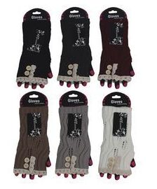 72 Pairs Womens Fashion Fingerless Cotton Glove Hand Warmer - Arm & Leg Warmers
