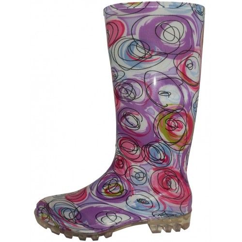 12 Pairs Women's 13.5 Inches Waterproof Rubber Rain Boots - Women's Boots