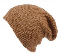 18 Pieces 2 In 1 Reversible Slouchy Beanies In Light Brown - Winter Beanie Hats