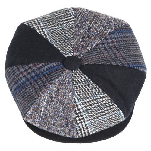 12 Pieces Multi Patch Work Newsboy Cap - Fashion Winter Hats