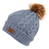 12 Pieces Knit Beanie Hat With Pom Pom In Indgo Blue - Winter Beanie Hats