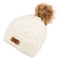 12 Pieces Knit Beanie Hat With Pom Pom In White - Winter Beanie Hats