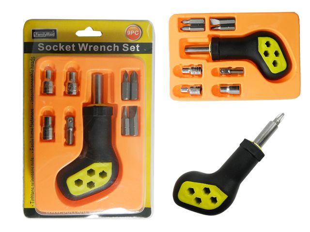 72 Pairs 9pc Socket Wrench Screwdriver Set - Screwdrivers and Sets