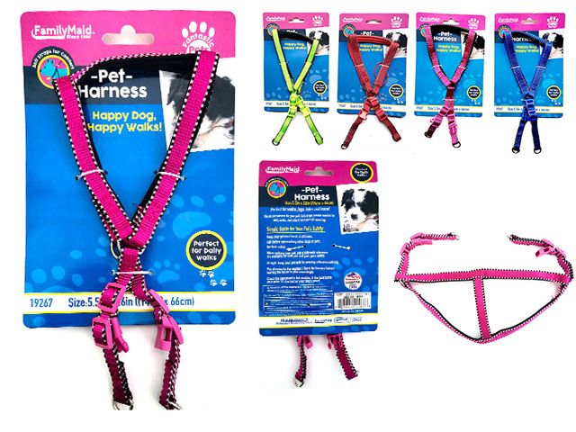 144 Pieces Cushioned Pet Harness - Pet Collars and Leashes