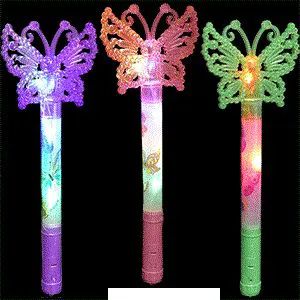 72 Pieces Flashing Butterfly Wands - Light Up Toys