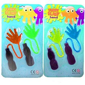 120 Pieces 2 Piece Funny Slimy Hands - Novelty Toys